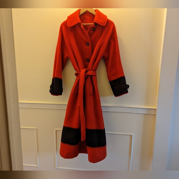 Vintage Hudson's Bay Company HBC Red Wool point blanket coat - Picture 11 of 12